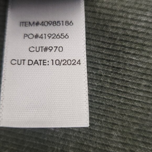 Torrid Size 2 Cotton Modal Rib Scoop Neck Crochet Long Sleeve Green Top - Picture 7 of 7